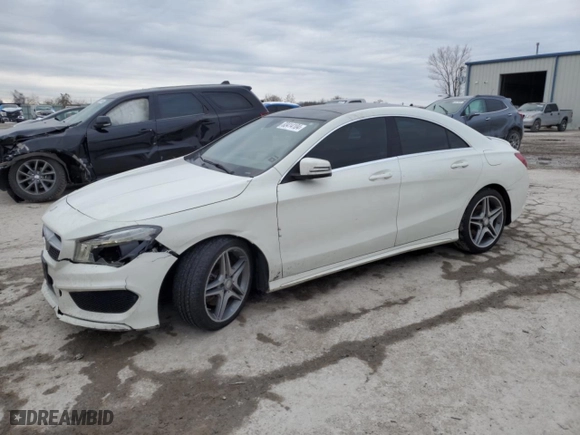 2014 Mercedes-Benz CLA-Class CLA 250 with VIN WDDSJ4EB2EN126142, listed as a Copart auction lot 83414104 with 123,984 mi miles and Clean Title. Bid and sale history available at carsss.com. Image 1.
