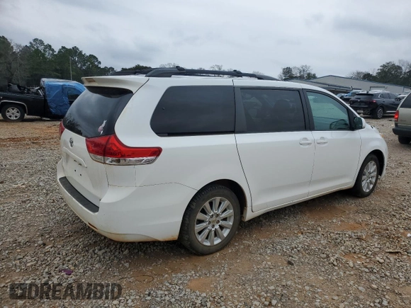 2012 Toyota Sienna LE with VIN 5TDJK3DC0CS043968, listed as a Copart auction lot 45854755 with 166,196 mi miles and Salvage Title. Bid and sale history available at carsss.com. Image 3.