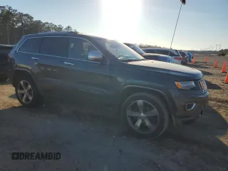 2014 Jeep Grand Cherokee Overland with VIN 1C4RJECG7EC522043, listed as a Copart auction lot 45183825 with 211,036 mi miles and Salvage Title. Bid and sale history available at carsss.com. Image 4.