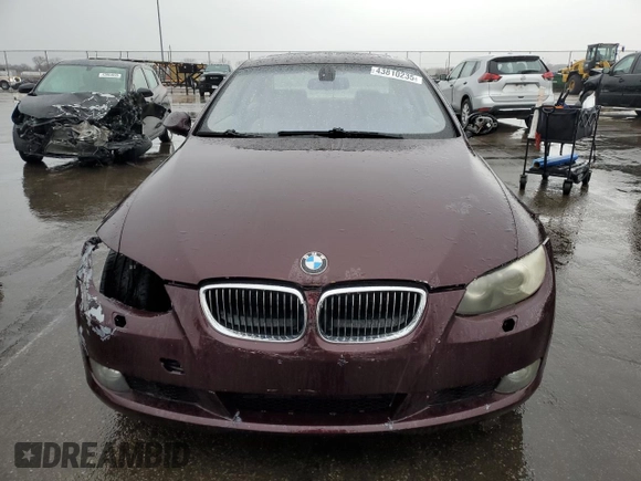 2009 BMW 3 Series 328i xDrive with VIN WBAWV53589P080858, listed as a Copart auction lot 43810235 with 153,425 mi miles and Salvage Title. Bid and sale history available at carsss.com. Image 5.