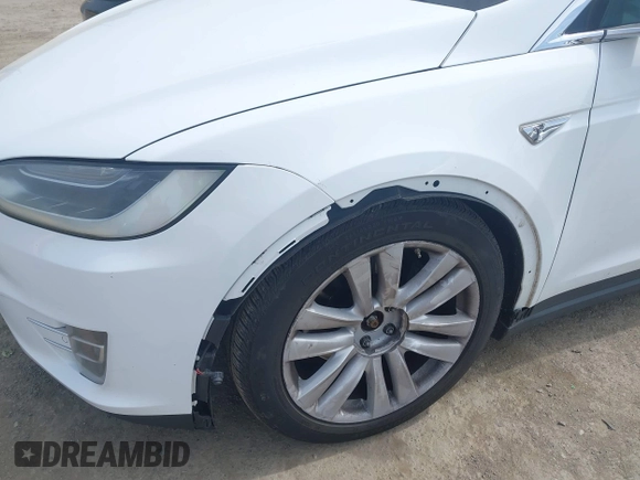 2016 Tesla Model X 70D with VIN 5YJXCBE24GF002020, listed as a IAAI auction lot 41799528 with 149,556 mi miles. Bid and sale history available at carsss.com. Image 6.
