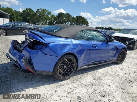 2023 BMW M4 Competition xDrive with VIN WBS33BA0XPCM13463, listed as a Copart auction lot 55806474 with 9,159 mi miles and Salvage Title. Bid and sale history available at carsss.com. Image 3.