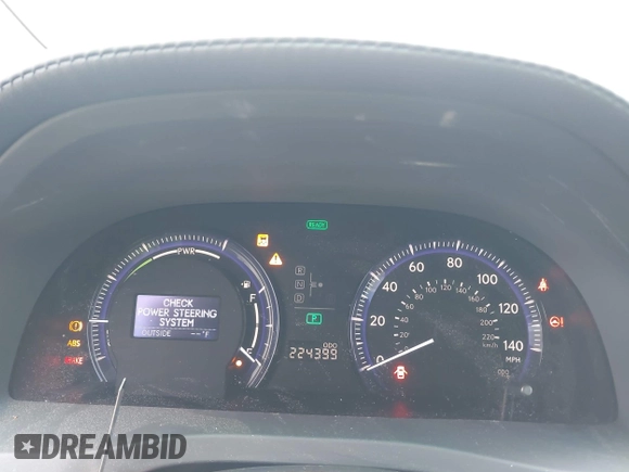 2010 Lexus HS 250h z VIN JTHBB1BA6A2014293, wystawiony jako IAAI lot #41948412 z przebiegiem 224 399 mil mil oraz . Historia ofert i sprzedaży dostępna na DreamBid. Obrazek 7.