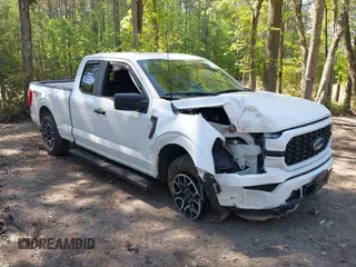 2023 Ford F-150 XL with VIN 1FTEX1EP8PFA78448, listed as a IAAI auction lot 42115100 with 31,433 mi miles and . Bid and sale history available at DreamBid. Image 1.