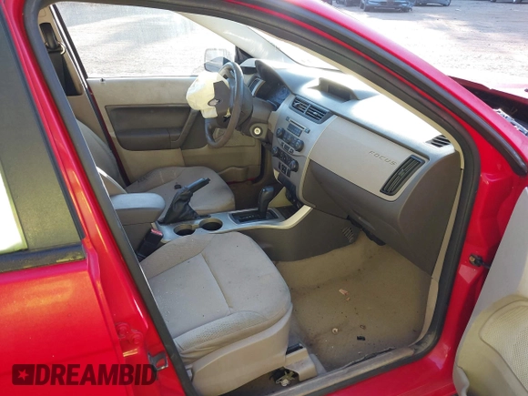 2008 Ford Focus S with VIN 1FAHP34N68W210722, listed as a IAAI auction lot 40556454 with 222,106 mi miles. Bid and sale history available at carsss.com. Image 5.
