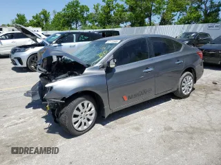 2017 Nissan Sentra S with VIN 3N1AB7AP9HY390264, listed as a Copart auction lot 57172595 with Not provided miles and Salvage title. Bid and sale history available at DreamBid. Image 1.
