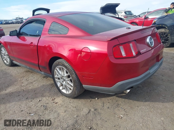 2012 Ford Mustang V6 Premium with VIN 1ZVBP8AM2C5226730, listed as a IAAI auction lot 41667723 with 85,278 mi miles. Bid and sale history available at carsss.com. Image 3.