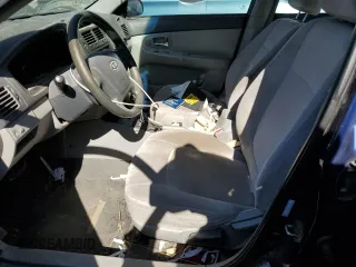 2009 Kia Spectra EX with VIN KNAFE222595590456, listed as a Copart auction lot 53132445 with 236,628 mi miles and Salvage Title. Bid and sale history available at carsss.com. Image 7.