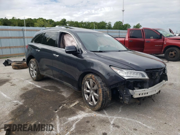 2014 Acura MDX Advance with VIN 5FRYD4H85EB019451, listed as a Copart auction lot 55841705 with Not provided miles and Non repairable. Bid and sale history available at DreamBid. Image 4.
