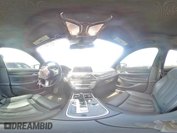 2022 BMW 7 Series 740i with VIN WBA7T2C01NCG99089, listed as a Copart auction lot 58748775 with 40,533 mi miles and Salvage title. Bid and sale history available at DreamBid. Image 14.