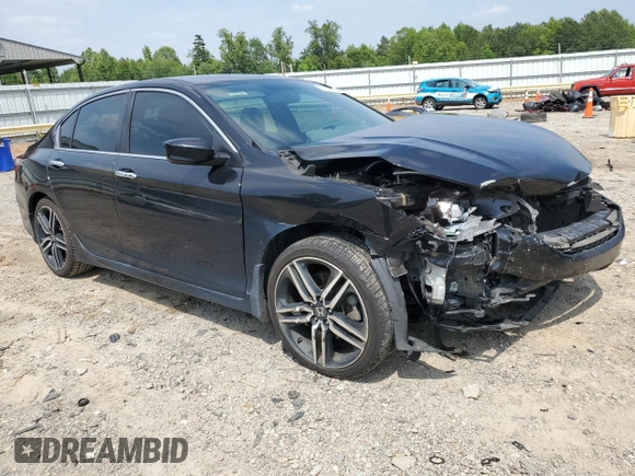 2016 Honda Accord Sport with VIN 1HGCR2F5XGA181549, listed as a Copart auction lot 59632005 with 170,228 mi miles and Salvage title. Bid and sale history available at DreamBid. Image 4.
