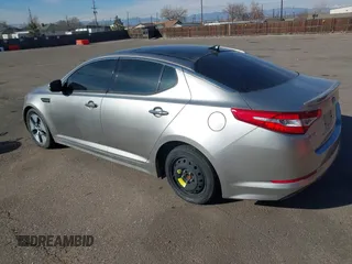2012 Kia Optima Hybrid with VIN KNAGM4AD0C5009507, listed as a IAAI auction lot 41551835 with 92,878 mi miles. Bid and sale history available at carsss.com. Image 3.