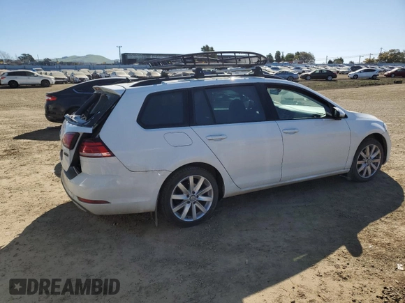 2019 Volkswagen Golf SportWagen S with VIN 3VW117AU3KM508682, listed as a Copart auction lot 48184285 with 49,271 mi miles and Salvage Title. Bid and sale history available at carsss.com. Image 3.