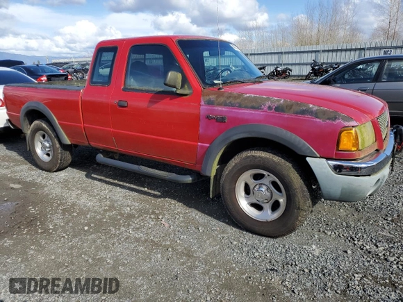 2002 Ford Ranger with VIN 1FTZR15U52PA10855, listed as a Copart auction lot 48084945 with 190,176 mi miles and Clean Title. Bid and sale history available at DreamBid. Image 4.