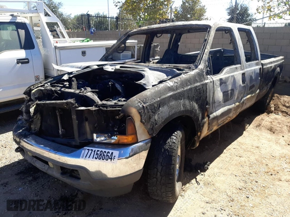 2001 Ford F-350 XL with VIN 1FTSW30F41ED70935, listed as a Copart auction lot 77158664 with Not Provided miles and Non Repairable. Bid and sale history available at DreamBid. Image 1.
