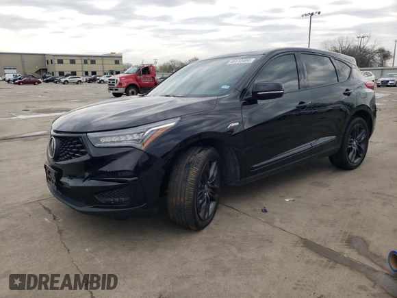 2021 Acura RDX w/A-Spec Package with VIN 5J8TC2H69ML040785, listed as a Copart auction lot 46112484 with 31,096 mi miles. Bid and sale history available at carsss.com. Image 1.