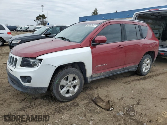 2016 Jeep Compass Latitude with VIN 1C4NJCEB7GD543279, listed as a Copart auction lot 47615485 with 83,803 mi miles and Salvage Title. Bid and sale history available at carsss.com. Image 1.