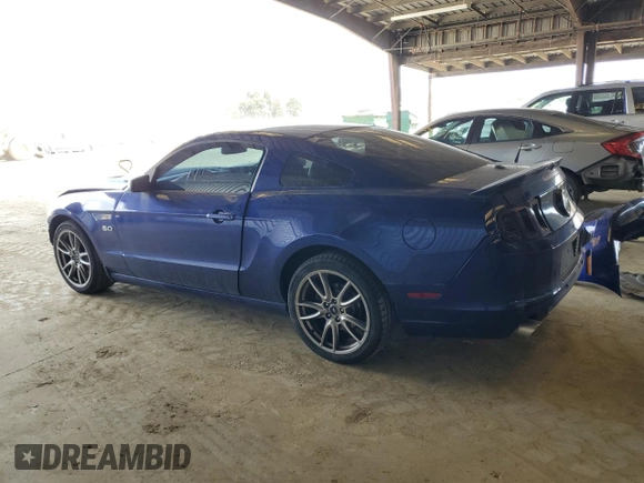 2014 Ford Mustang GT with VIN 1ZVBP8CF2E5327767, listed as a Copart auction lot 56540555 with 104,487 mi miles and Salvage title. Bid and sale history available at DreamBid. Image 2.