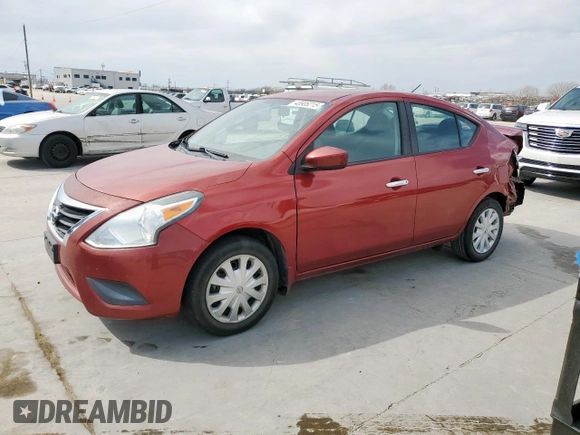 2016 Nissan Versa SV with VIN 3N1CN7AP8GL882764, listed as a Copart auction lot 48906215 with 83,229 mi miles and Salvage Title. Bid and sale history available at carsss.com. Image 1.