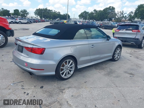2015 Audi A3 with VIN WAUWFLFF8F1073168, listed as a IAAI auction lot 42523908 with 93,421 mi miles and . Bid and sale history available at DreamBid. Image 4.