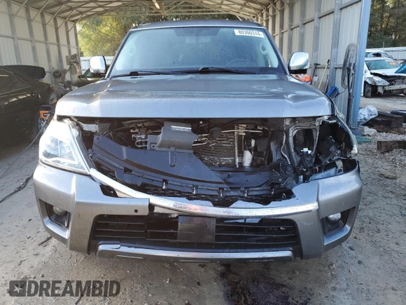 2019 Nissan Armada SV with VIN JN8AY2NC1K9584231, listed as a Copart auction lot 80300374 with 91,669 mi miles and Salvage Title. Bid and sale history available at carsss.com. Image 5.