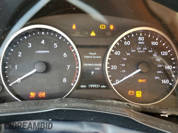 2013 Lexus ES 300h with VIN JTHBW1GG5D2016882, listed as a Copart auction lot 61676615 with 199,931 mi miles and Clean title. Bid and sale history available at DreamBid. Image 9.