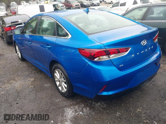 2019 Hyundai Sonata SE with VIN 5NPE24AF1KH783605, listed as a IAAI auction lot 41940740 with 98,560 mi miles and . Bid and sale history available at carsss.com. Image 3.
