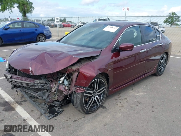 2017 Honda Accord Sport with VIN 1HGCR2F52HA116583, listed as a IAAI auction lot 41905383 with 110,667 mi miles and . Bid and sale history available at carsss.com. Image 18.