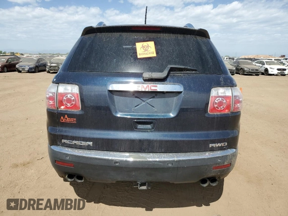 2009 GMC Acadia SLT2 with VIN 1GKEV33D49J171532, listed as a Copart auction lot 59546664 with Not Provided miles and Salvage Title. Bid and sale history available at carsss.com. Image 6.