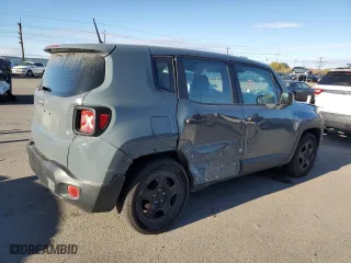 2017 Jeep Renegade Sport with VIN ZACCJAAH6HPF12808, listed as a Copart auction lot 77954704 with 80,509 mi miles and Salvage Title. Bid and sale history available at carsss.com. Image 3.