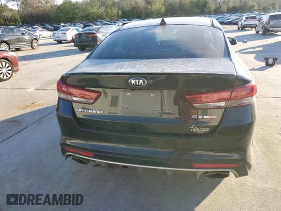 2016 Kia Optima SX Turbo with VIN 5XXGW4L21GG064414, listed as a Copart auction lot 88522155 with 106,023 mi miles and Salvage Title. Bid and sale history available at carsss.com. Image 6.