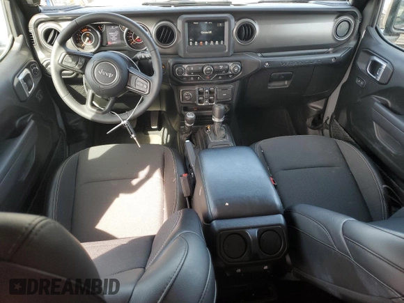 2023 Jeep Wrangler Willys Sport with VIN 1C4HJXDM6PW583932, listed as a Copart auction lot 75165174 with 7,624 mi miles and Salvage title. Bid and sale history available at DreamBid. Image 8.