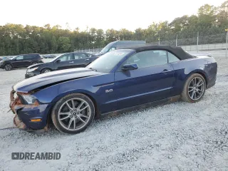 2011 Ford Mustang GT with VIN 1ZVBP8FF5B5128056, listed as a Copart auction lot 74115244 with 46,526 mi miles and Salvage Title. Bid and sale history available at DreamBid. Image 1.