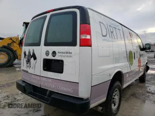 2019 Chevrolet Express Cargo с VIN 1GCWGAFPXK1143678, выставлен на аукционе Copart как лот 88565115 с пробегом 89 352 миль миль и Списание • Salvage title. История ставок и продаж доступна на DreamBid. Изображение 3.