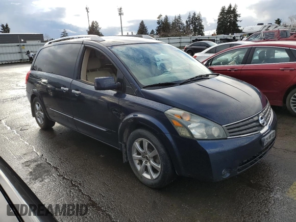 2007 Nissan Quest S with VIN 5N1BV28U37N116427, listed as a Copart auction lot 44795135 with 143,323 mi miles and Clean Title. Bid and sale history available at carsss.com. Image 4.