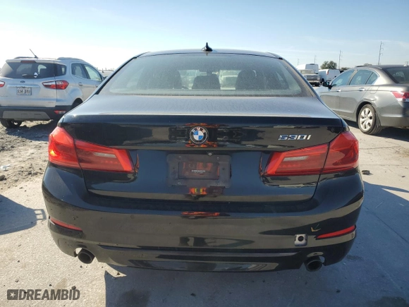 2019 BMW 5 Series 530i with VIN WBAJA5C57KG900892, listed as a Copart auction lot 82915404 with 79,037 mi miles and Salvage Title. Bid and sale history available at carsss.com. Image 6.