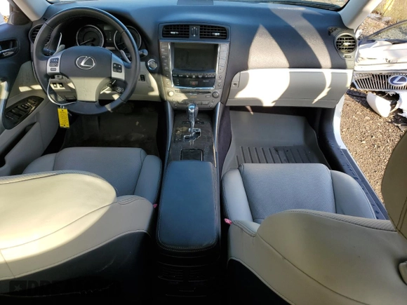 2011 Lexus IS 350 with VIN JTHBE5C24B5028165, listed as a Copart auction lot 85697574 with 76,306 mi miles and Salvage Title. Bid and sale history available at carsss.com. Image 8.