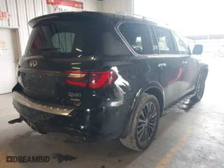 2020 Infiniti QX80 LUXE with VIN JN8AZ2NF3L9700036, listed as a IAAI auction lot 41704457 with 65,848 mi miles. Bid and sale history available at carsss.com. Image 4.