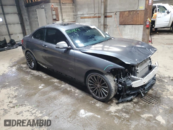2016 BMW 2 Series M235i xDrive with VIN WBA1J9C51GV372003, listed as a Copart auction lot 83413884 with 104,951 mi miles and Salvage Title. Bid and sale history available at carsss.com. Image 4.