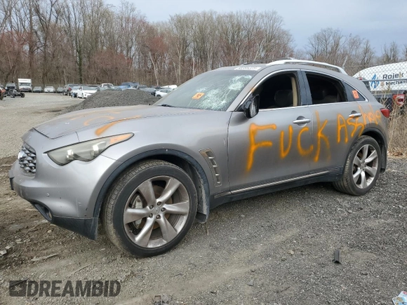 2011 Infiniti FX with VIN JN8BS1MW7BM170136, listed as a Copart auction lot 50385225 with Not provided miles and Salvage title. Bid and sale history available at DreamBid. Image 1.