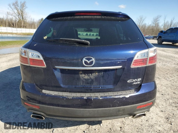 2012 Mazda CX-9 Grand Touring with VIN JM3TB3DV7C0350249, listed as a Copart auction lot 53088555 with 184,240 mi miles and Salvage Title. Bid and sale history available at carsss.com. Image 6.