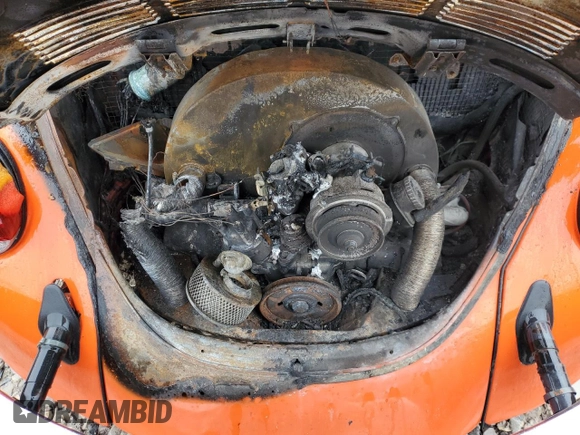 1979 Volkswagen Beetle with VIN 1592042687, listed as a Copart auction lot 87370154 with 50,248 mi miles and Salvage Title. Bid and sale history available at DreamBid. Image 11.
