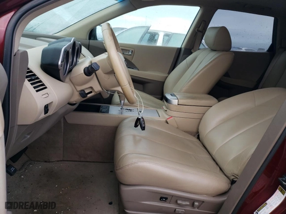 2007 Nissan Murano SL with VIN JN8AZ08T27W516493, listed as a Copart auction lot 74362214 with 67,007 mi miles and Salvage Title. Bid and sale history available at carsss.com. Image 7.