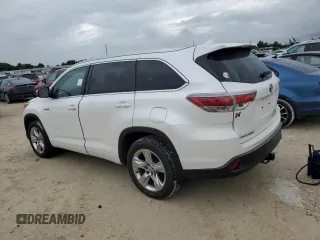 2015 Toyota Highlander Hybrid Limited with VIN 5TDDCRFH7FS012212, listed as a Copart auction lot 74031984 with 83,136 mi miles and Salvage Title. Bid and sale history available at carsss.com. Image 2.