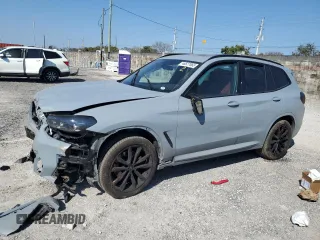 2024 BMW X3 xDrive30i with VIN 5UX53DP06R9U94835, listed as a Copart auction lot 48627865 with 0 mi miles and Salvage Title. Bid and sale history available at carsss.com. Image 1.