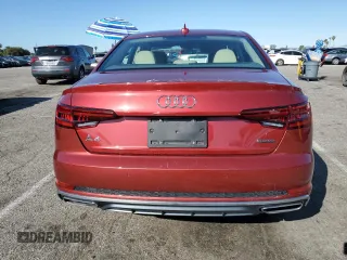 2019 Audi A4 Premium Plus with VIN WAUENAF41KA044624, listed as a Copart auction lot 50043695 with 12,368 mi miles and Salvage Title. Bid and sale history available at carsss.com. Image 6.