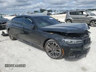 2020 BMW 7 Series 750i xDrive with VIN WBA7U2C0XLCD63029, listed as a Copart auction lot 45794975 with 0 mi miles and Salvage Title. Bid and sale history available at carsss.com. Image 4.
