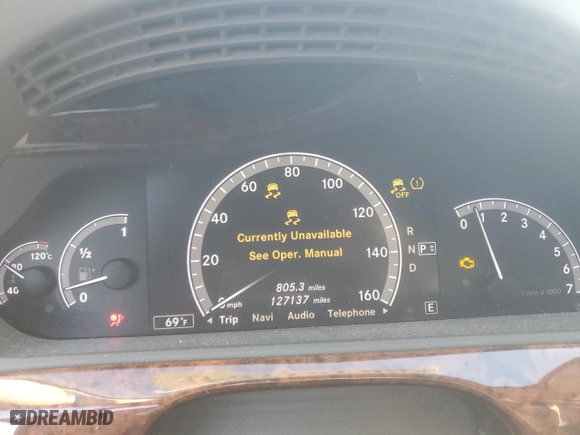 2013 Mercedes-Benz S-Class S 550 with VIN WDDNG7DB5DA496005, listed as a Copart auction lot 86107764 with 127,137 mi miles and Salvage Title. Bid and sale history available at carsss.com. Image 9.