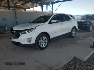 2018 Chevrolet Equinox LT with VIN 2GNAXJEV4J6350418, listed as a Copart auction lot 56995065 with 49,600 mi miles and Salvage title. Bid and sale history available at DreamBid. Image 1.