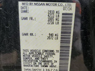 2015 Nissan Altima 2.5 SV with VIN 1N4AL3AP7FC136776, listed as a Copart auction lot 50469205 with 68,823 mi miles and Non Repairable. Bid and sale history available at carsss.com. Image 15.